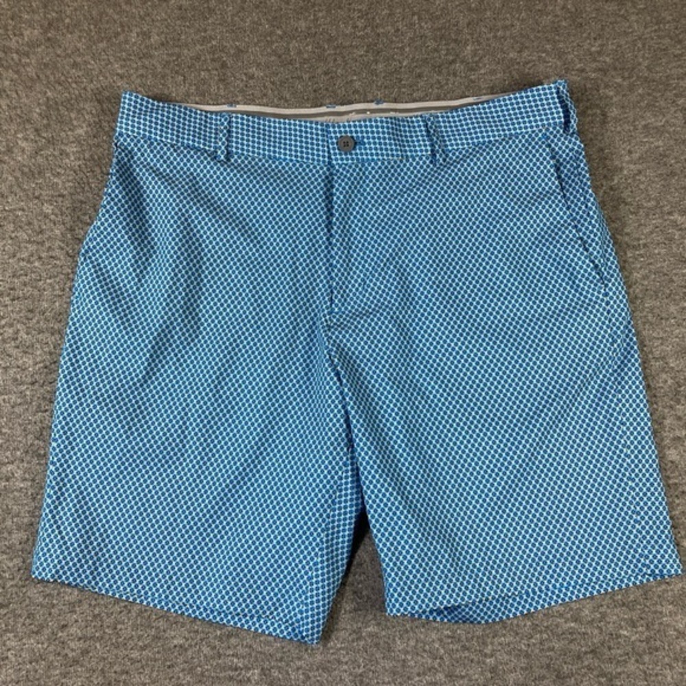Walter Hagen Shorts‎ Mens W 38 Blue Checkered Golf Preppy 9.5” Inseam